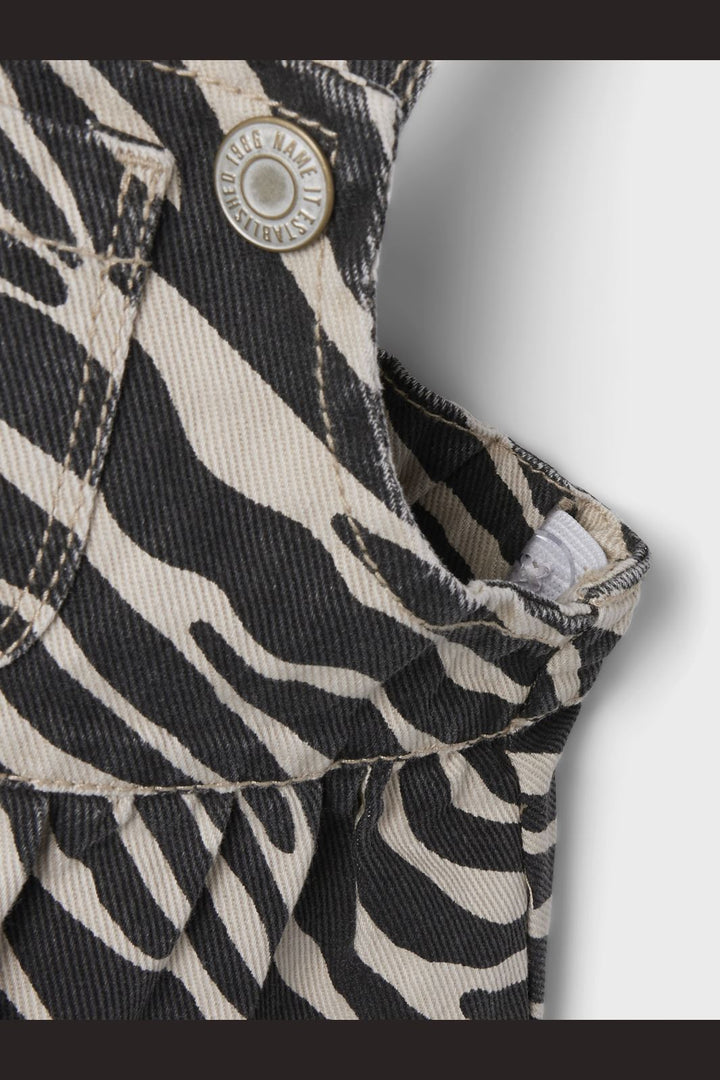 Name It - Nbfzebra Twi Bibskirt 4003-Td T - 4841346 Cement Zebra