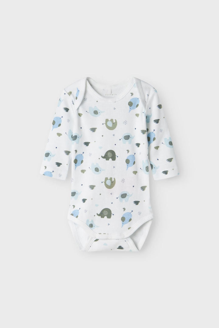 Name It - Nbmbody Ls Baby Elephant - 4585408 Baby Blue