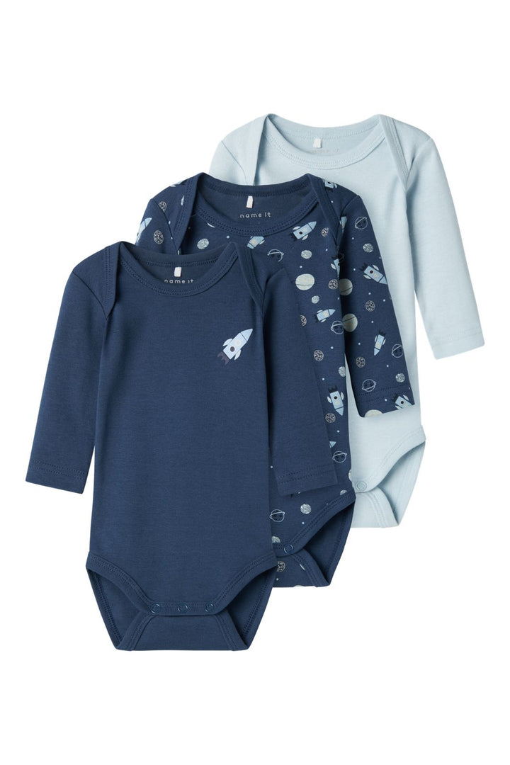 Name It - Nbmbody Ls Dark Space - 4585418 Dark Denim