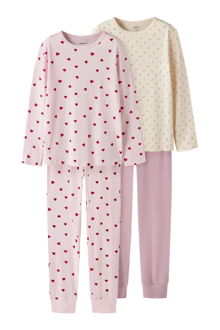 Name It - Nkfnightset - 4977962 Ballerina Heart And Flower Aop Nattøj 