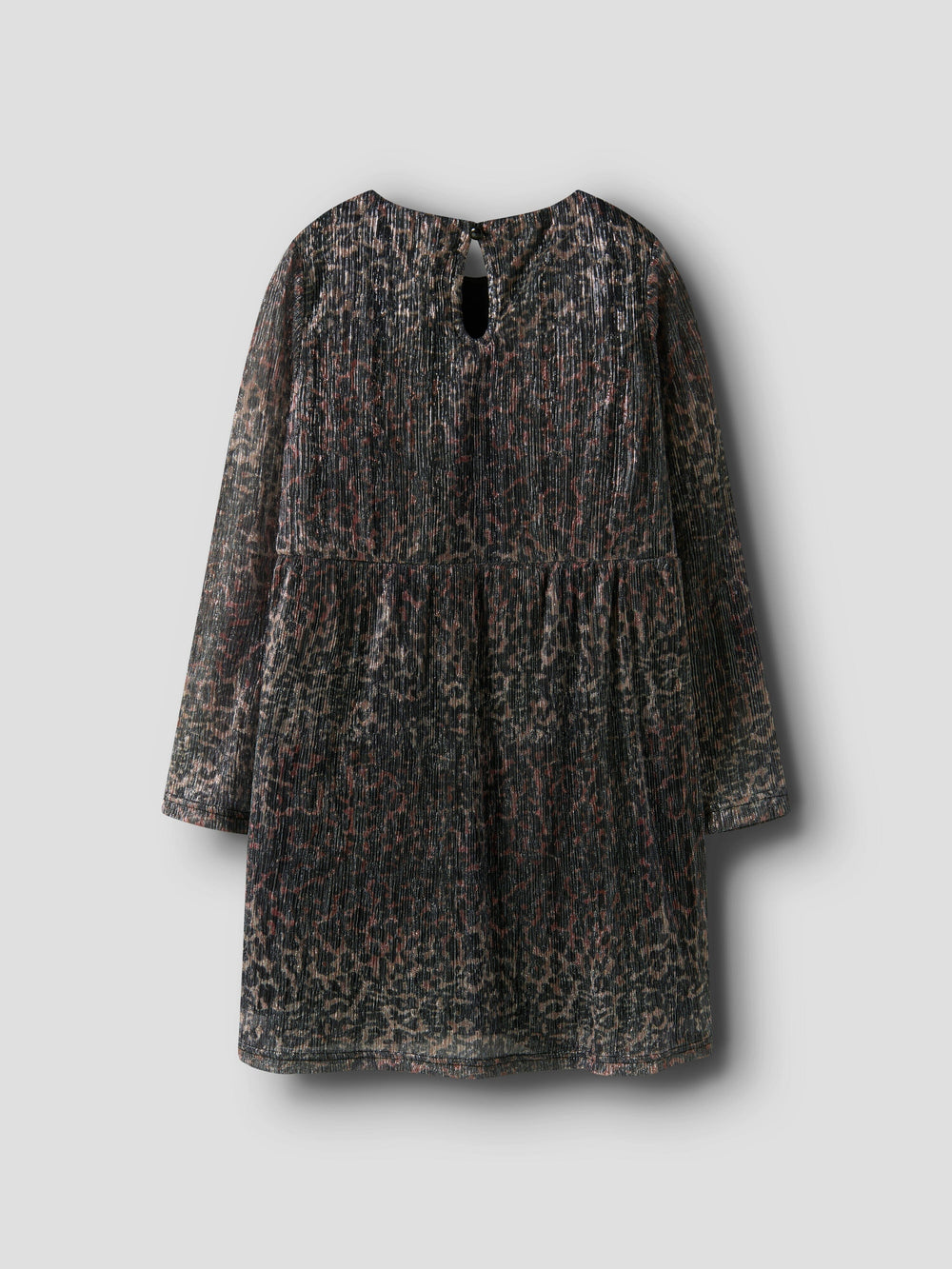 Name It - Nkfrisaring Ls Dress - 4874392 Seal Brown Leo Kjoler 