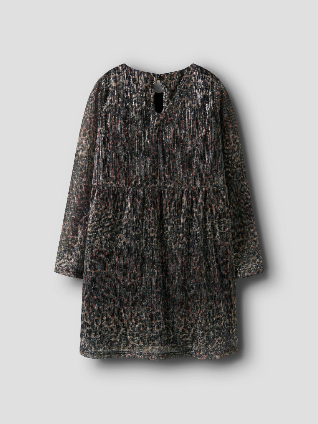 Name It - Nkfrisaring Ls Dress - 4874392 Seal Brown Leo Kjoler 