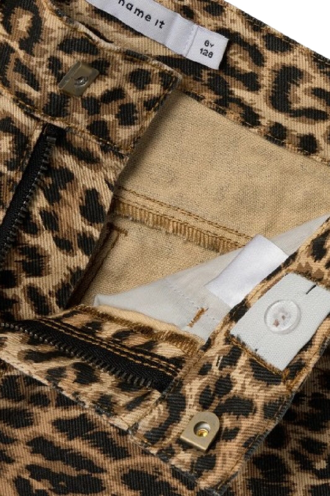 Name It - Nkfrose Twi Long Shorts 4444-Td F - 4854983 Silver Mink Leopard
