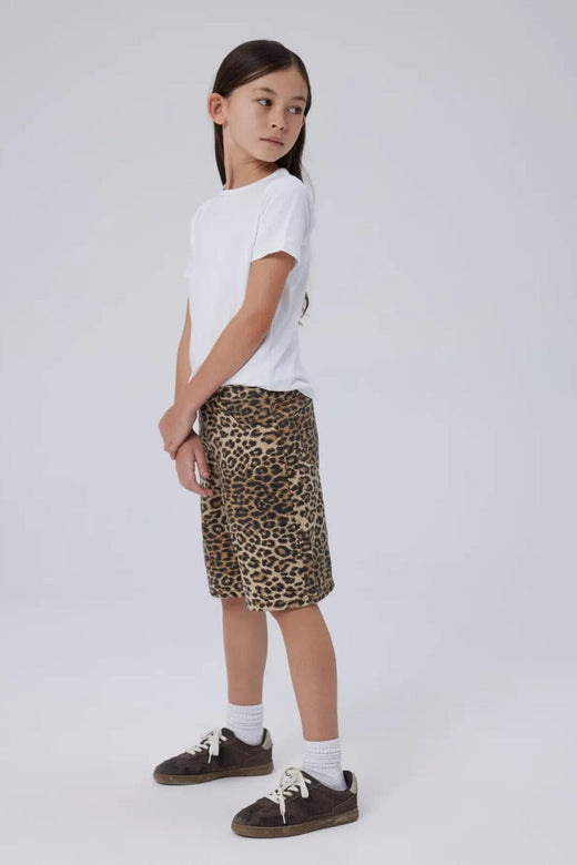 Name It - Nkfrose Twi Long Shorts 4444-Td F - 4854983 Silver Mink Leopard