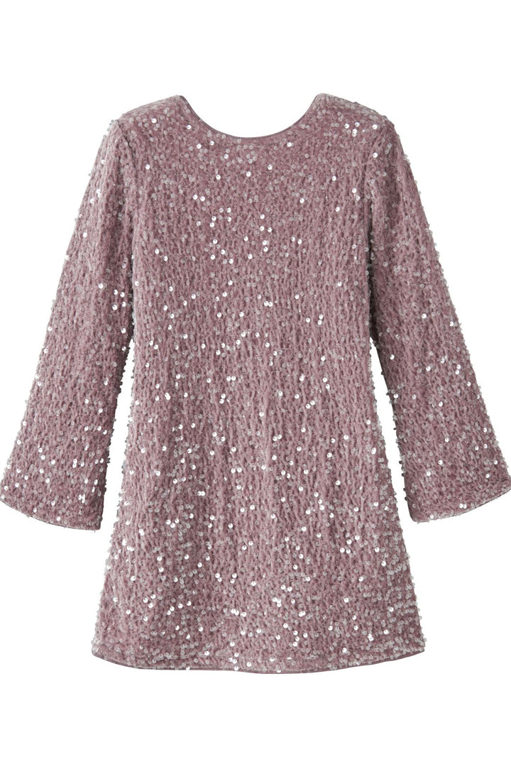Name It - Nkfrusitta Ls Dress - 4887024 Keepsake Lilac Black Bow