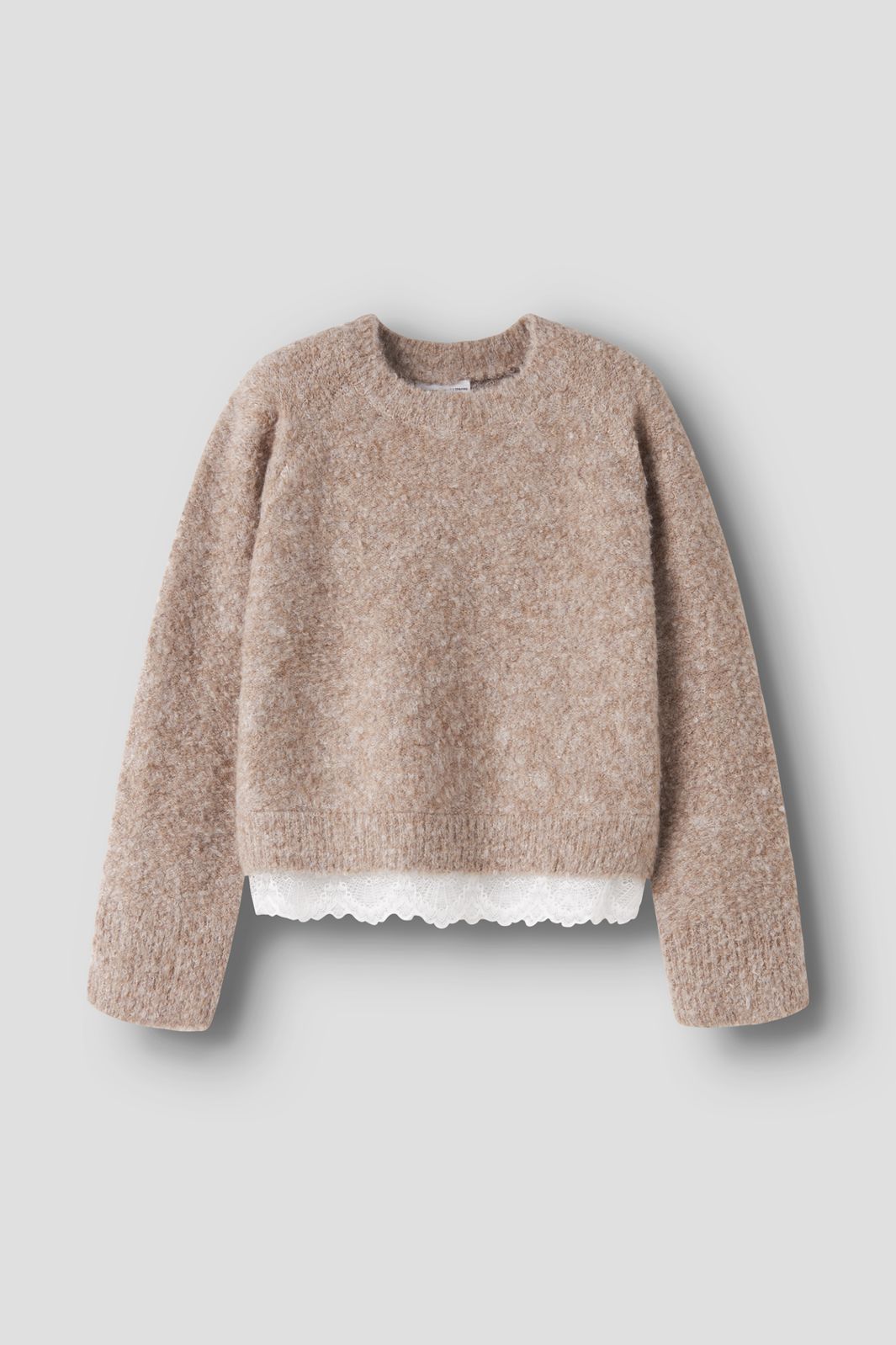 Name It - Nkfsacha Ls Loose Knit - 5132271 Island Fossil