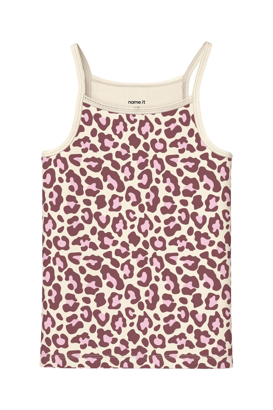 Name It - Nkfstrap Top Leo - 5112463 Antique White W/ Wild Ginger