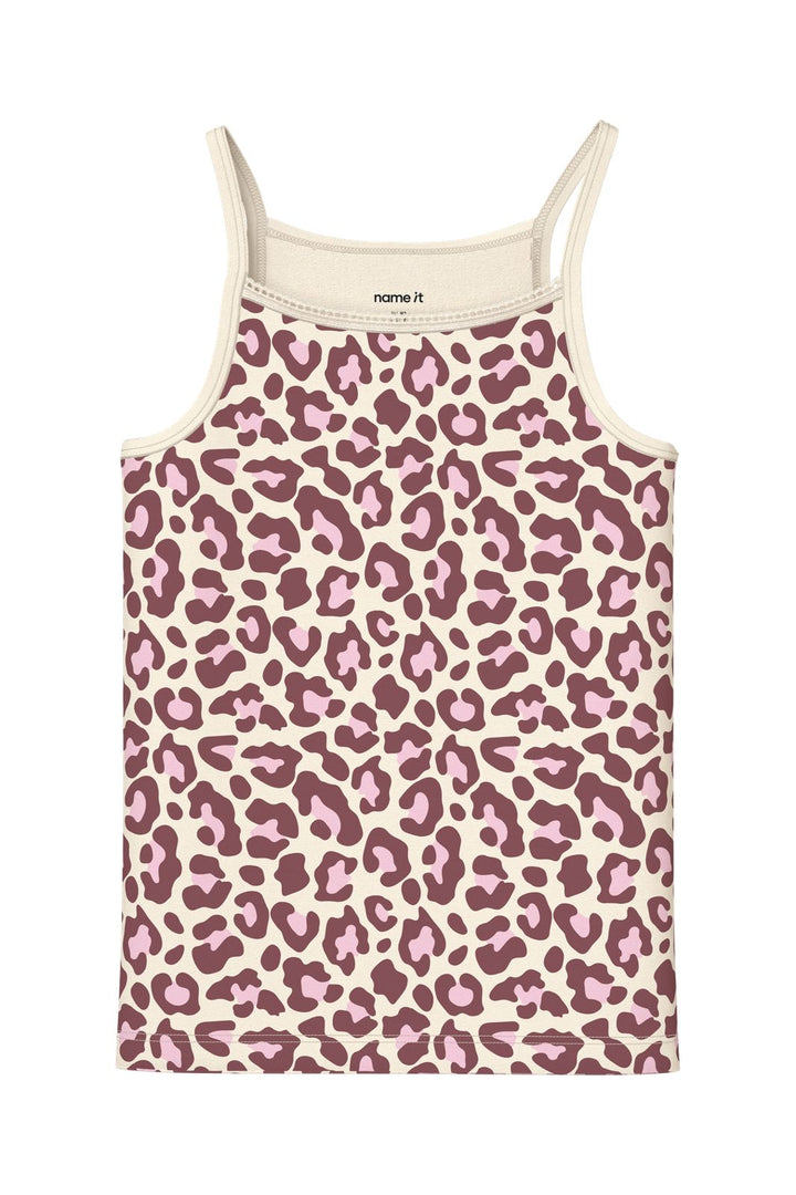 Name It - Nkfstrap Top Leo - 5112463 Antique White W/ Wild Ginger
