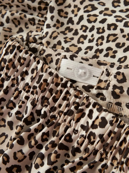 Name It - Nkfvinaya Wrap Skirt - 5095454 Turtledove Leopard Nederdele 