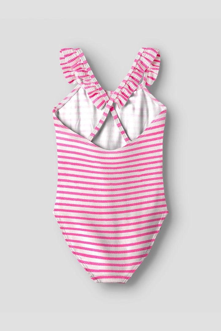 Name It - Nkfzippa Swimsuit - 4967779 Knockout Pink