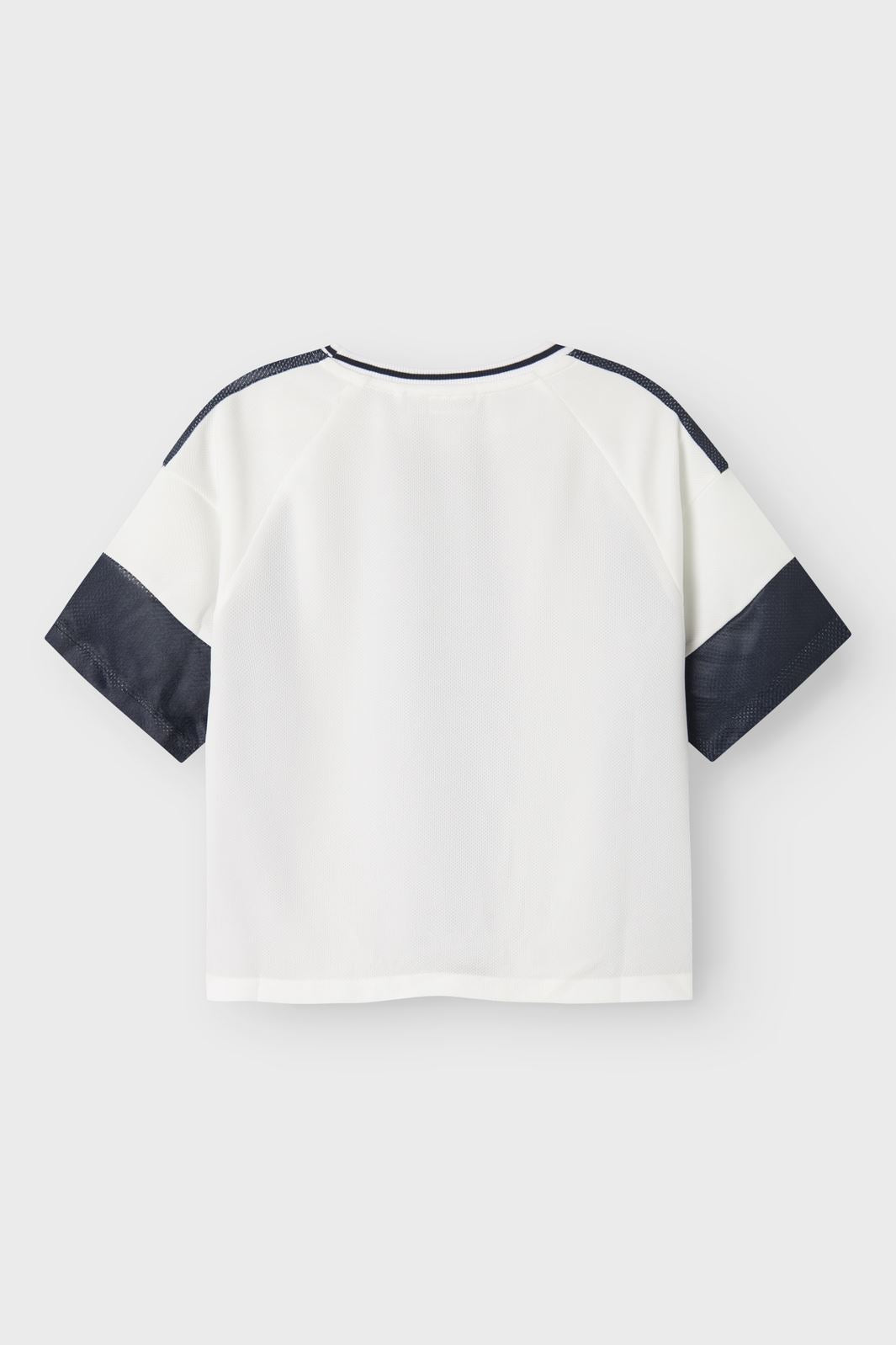 Name It - Nkmdonnol Ss Rlx Top - 4714404 Navy Blazer Bright White