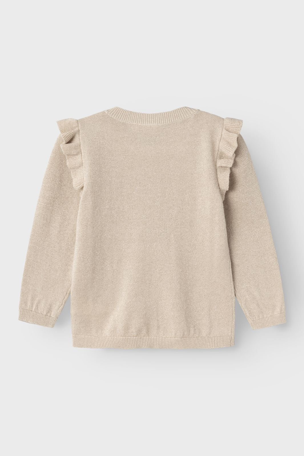 Name It - Nmfabinne Ls Knit Card - 4561320 Peyote Tone In Tone Lurex