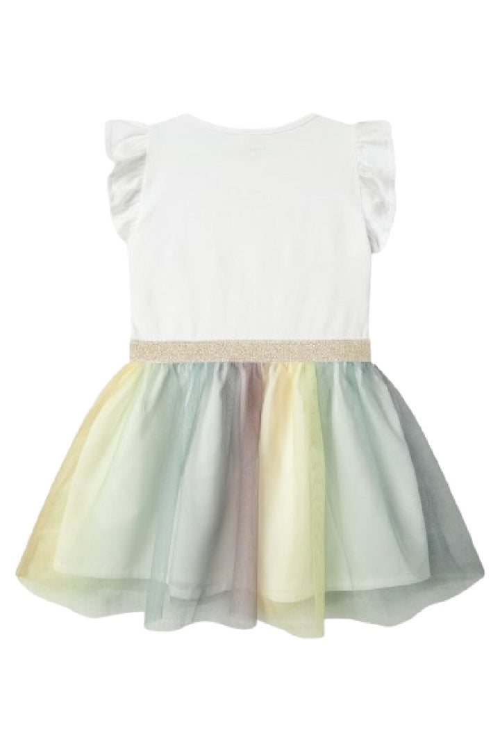 Name It - Nmfarnina Happy Ss Tulle Dress Smi - 4752834 Bright White