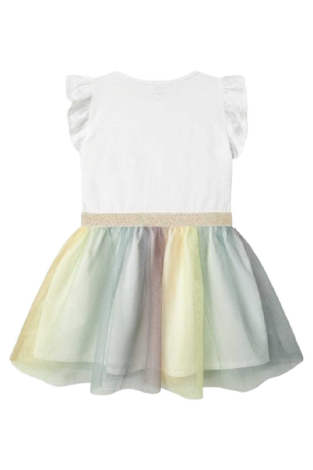 Name It - Nmfarnina Happy Ss Tulle Dress Smi - 4752834 Bright White