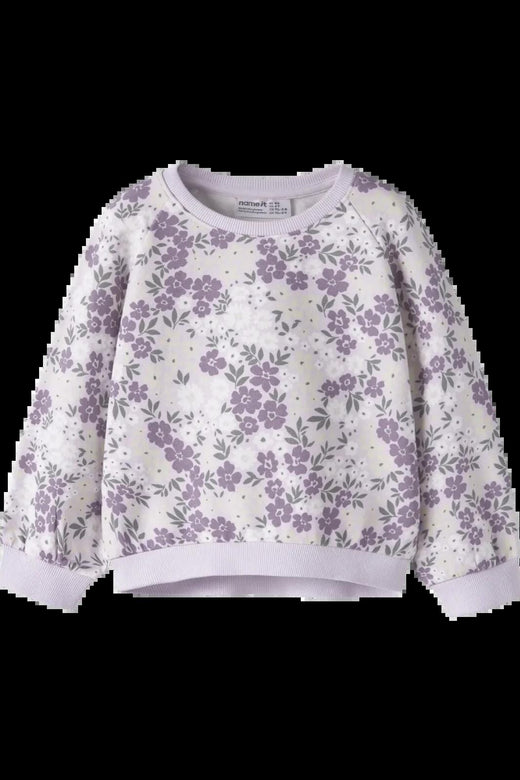 Name It - Nmfdartia Ls Nreg Sweat - 4956473 Lavender Fog Sweatshirts 