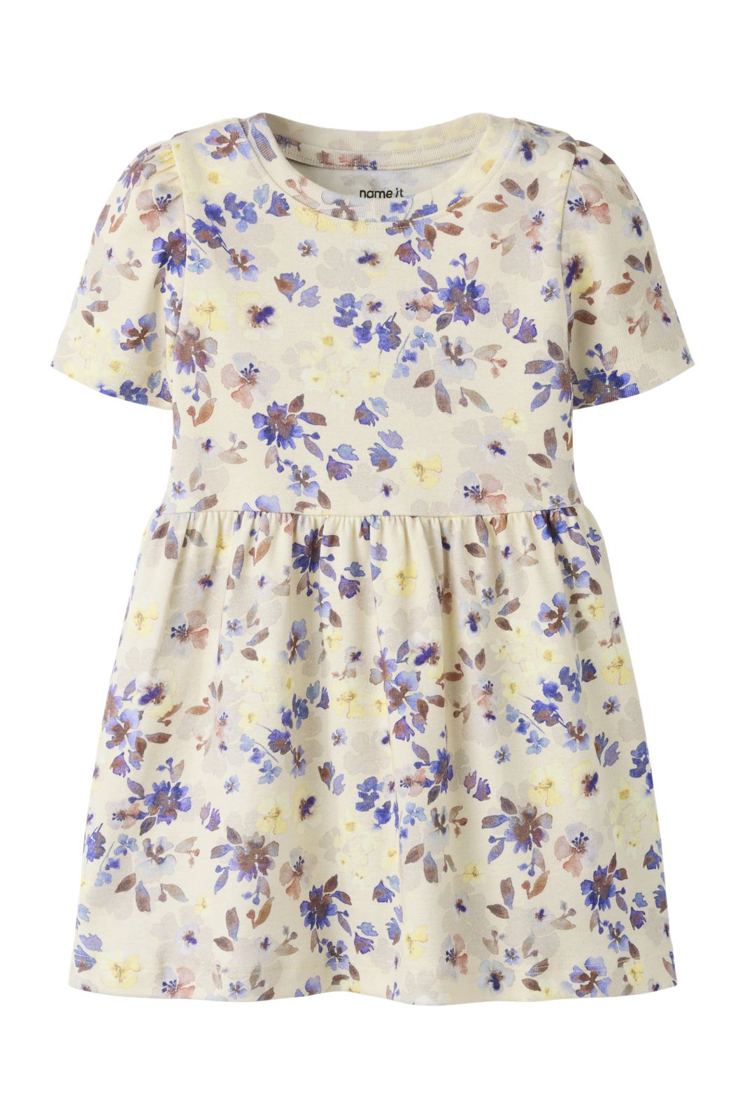 Name It - Nmfflora Ss Dress - 5102562 Almond Milk