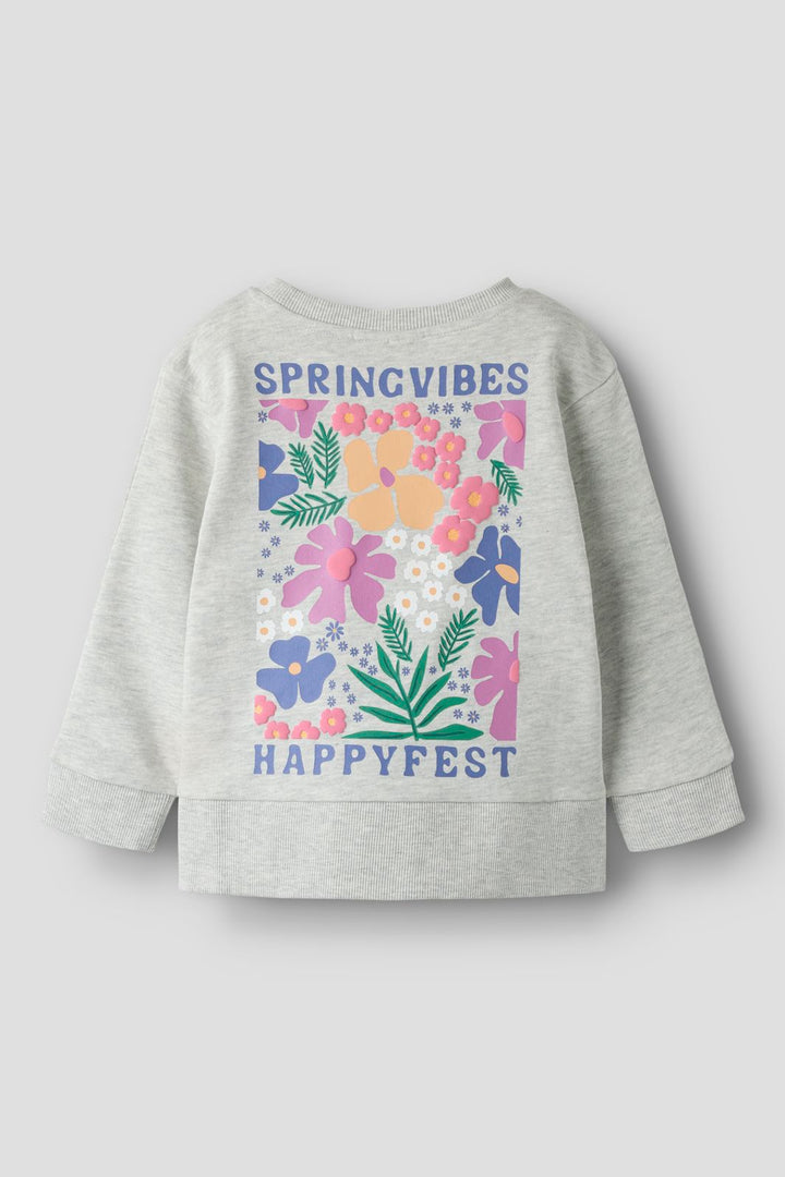 Name It - Nmffunna Ls Nreg Swe - 5106317 Light Grey Melange