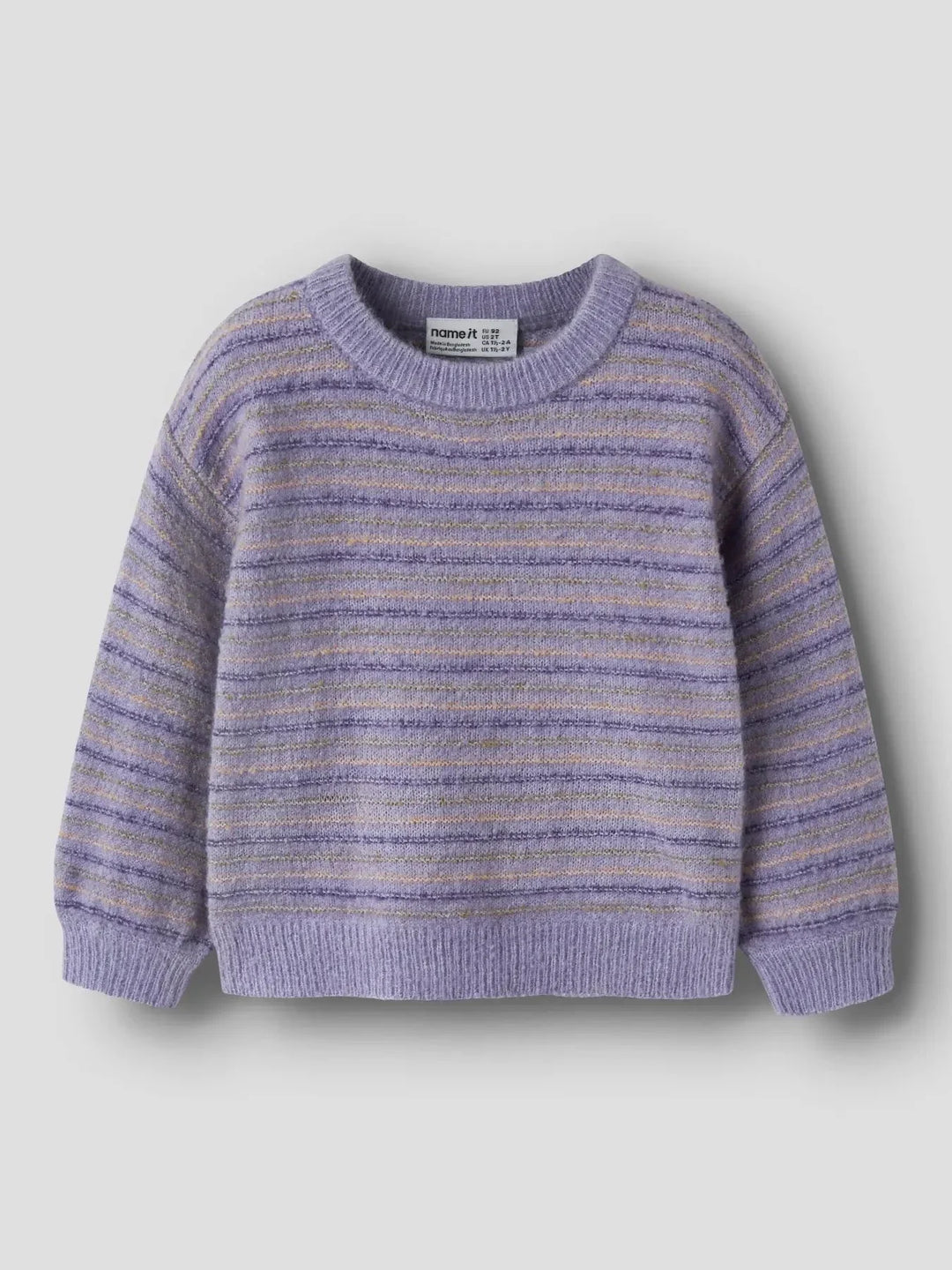 Name It - Nmfnoelle Ls Knit - 5075351 Heirloom Lilac Strikbluser 