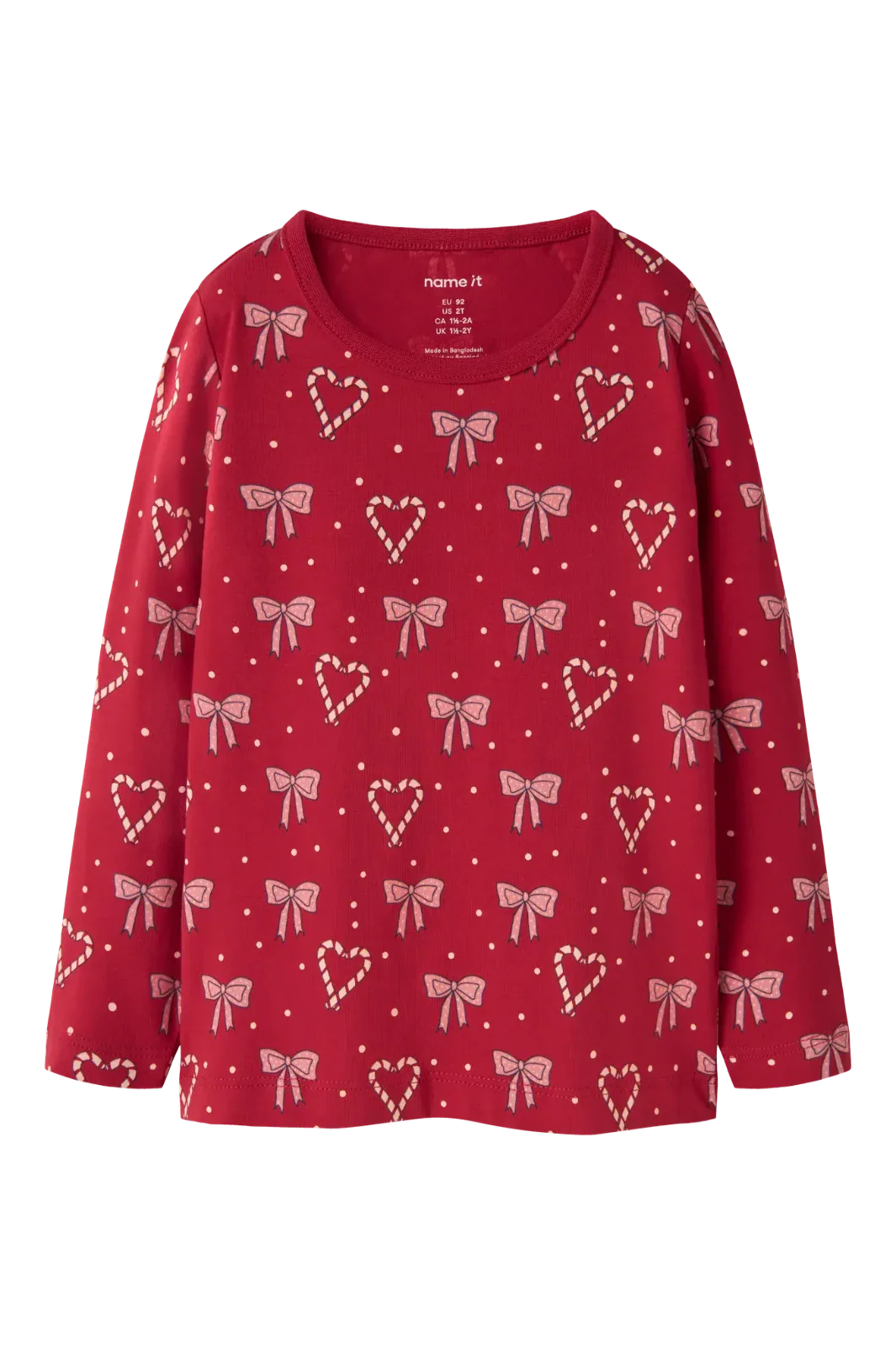 Name It - Nmfri Ls Top - 4912331 Jester Red Bluser 