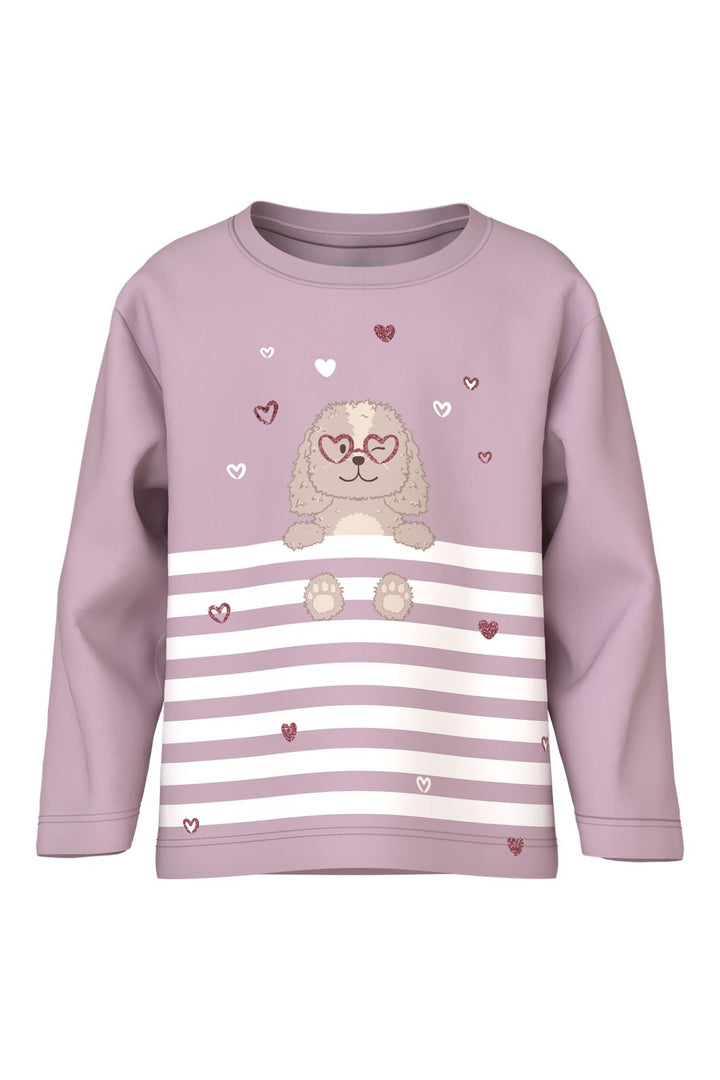 Name It - Nmfvaliane Ls Nreg Top - 4990547 Cloud Dancer Dawn Pink