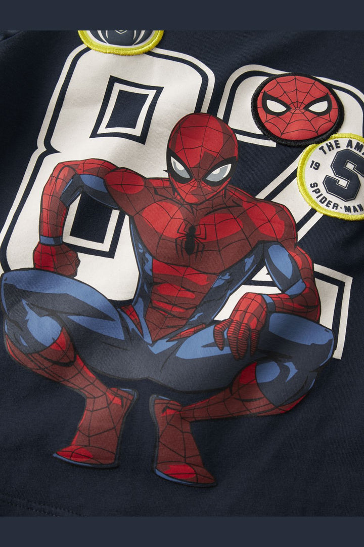 Name It - Nmmdeep Spider Ls Nreg Top Box Mar - 4921287 Navy Blazer