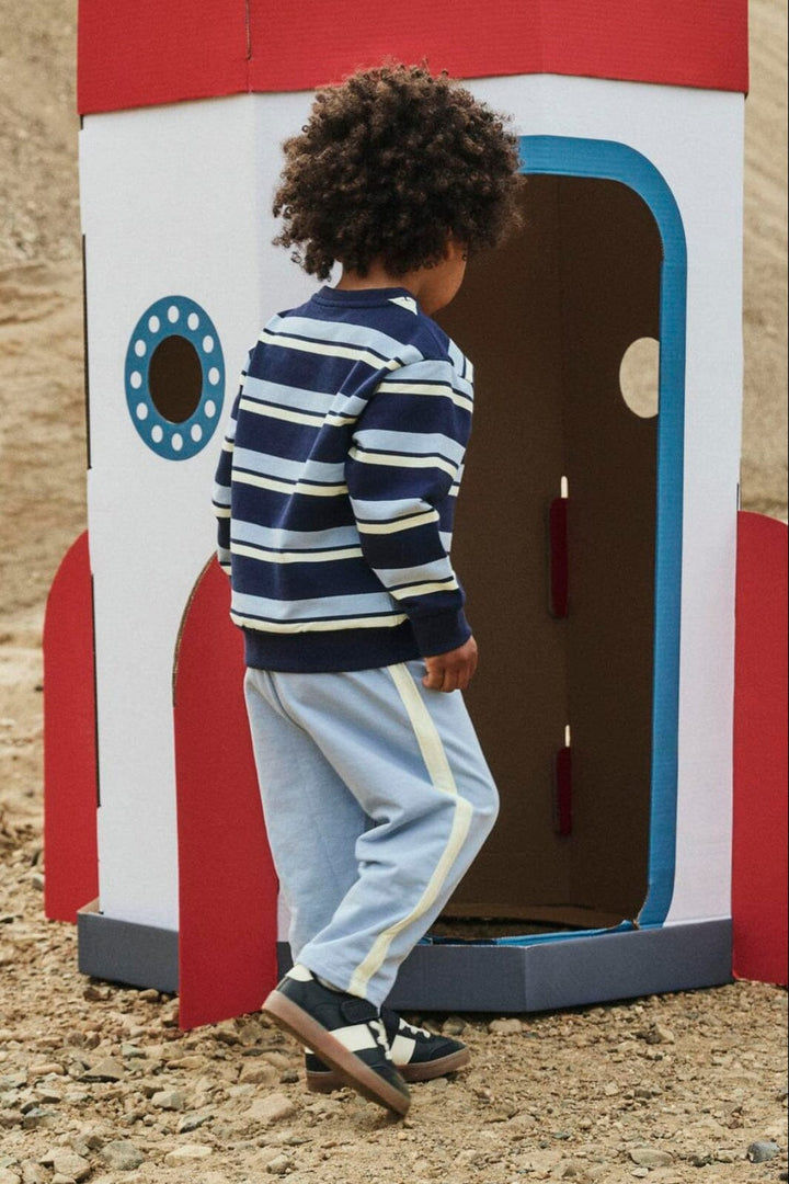 Name It - Nmmdolu Loose Sweat Pant - 4956570 Blue Fog