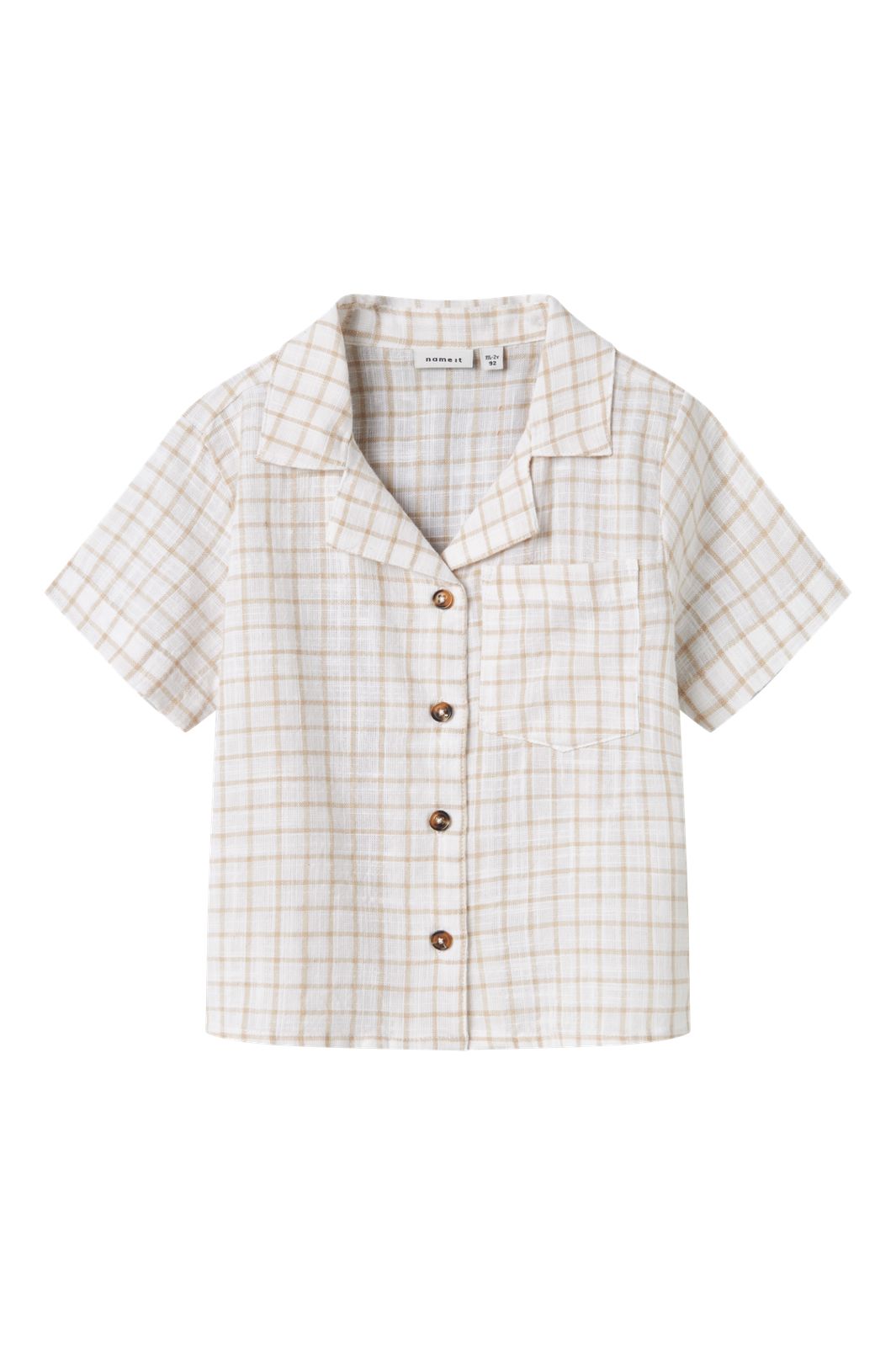 Name It - Nmmhalom Nreg Ss Shirt Box - 4751424 Bright White