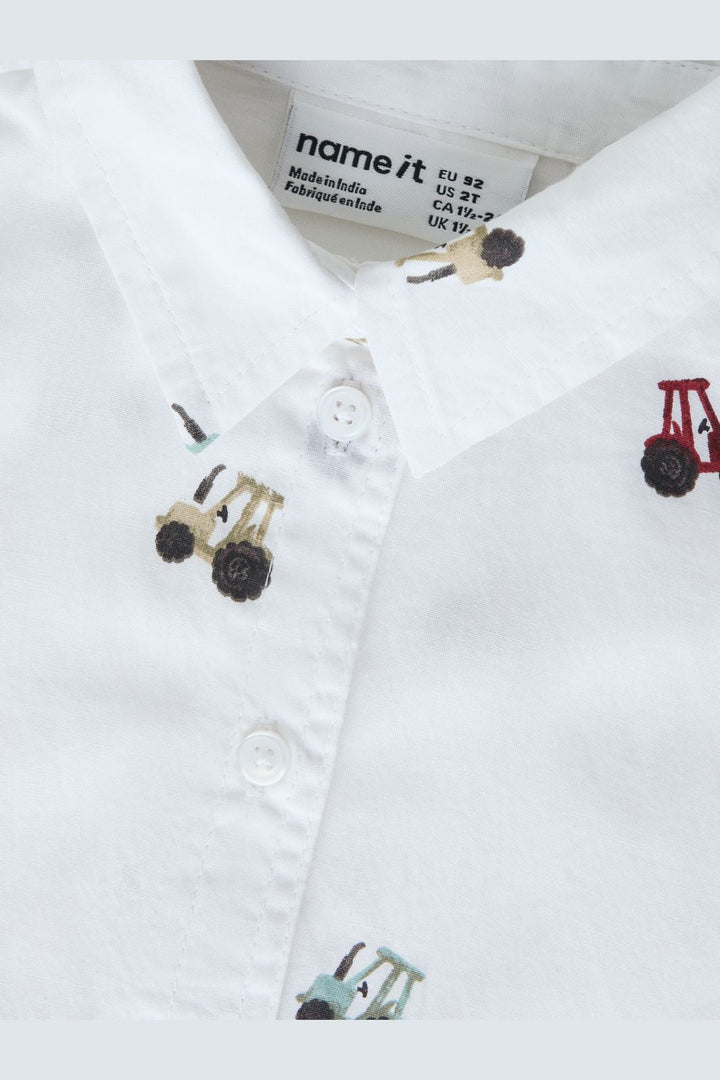 Name It - Nmmractor Ls Shirt - 5151390 Bright White