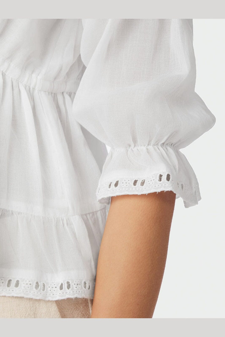 Neo Noir - Adelia S Voile Blouse 169040 - 120 - White