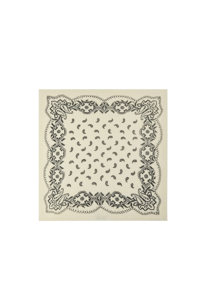 Neo Noir - Adelina Paisley Knit Scarf 169506 - 121 - Off White