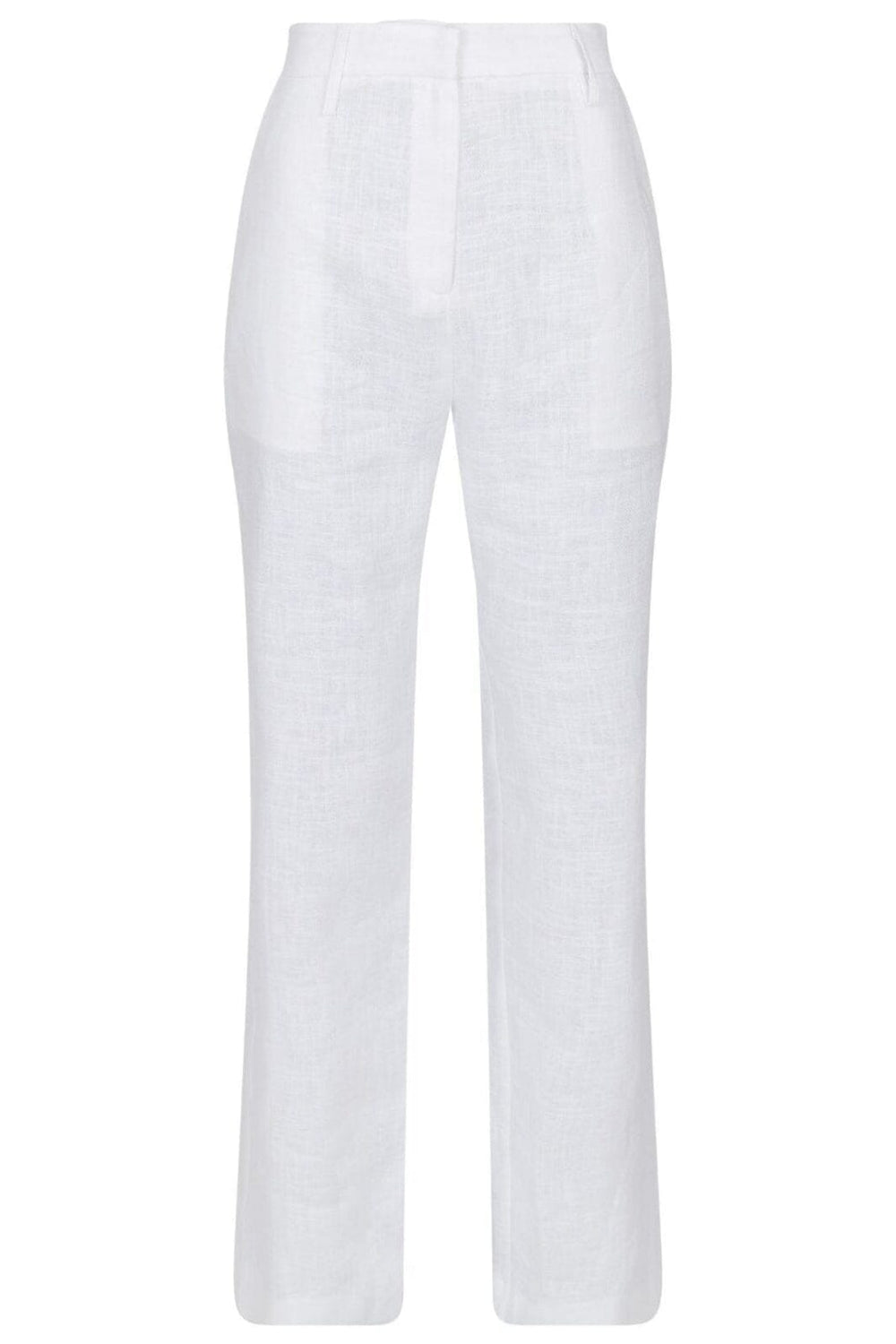 Neo Noir - Alice Heavy Linen Pants - White Bukser 