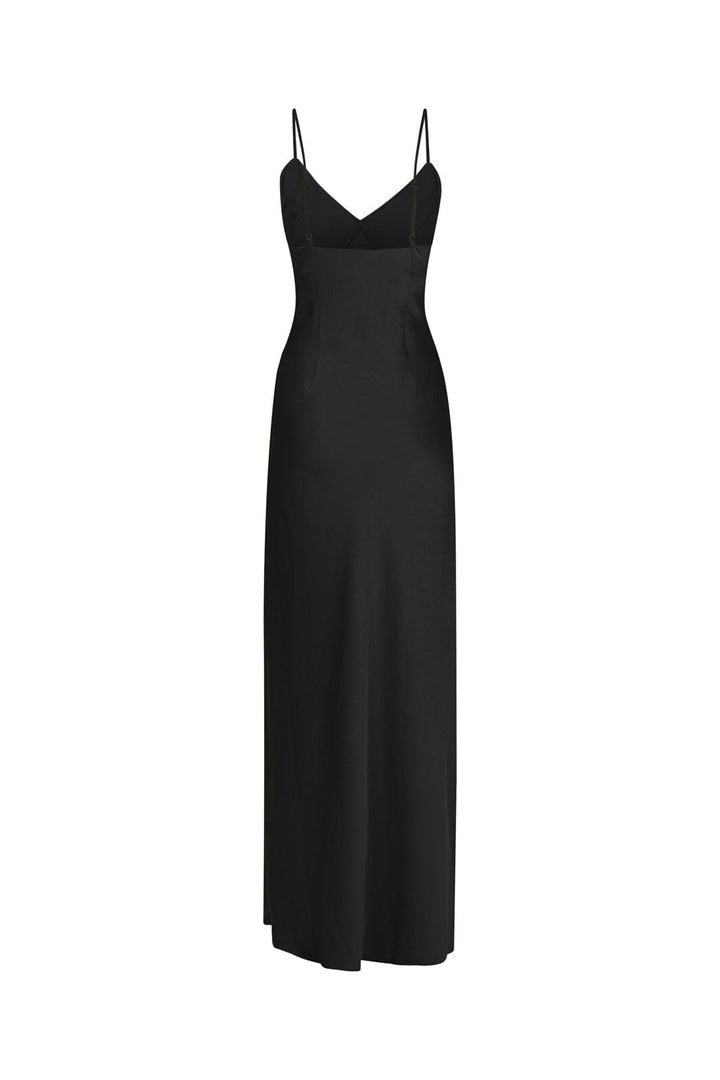 Neo Noir - Aliena Heavy Sateen Dress 170901 - 100 - Black