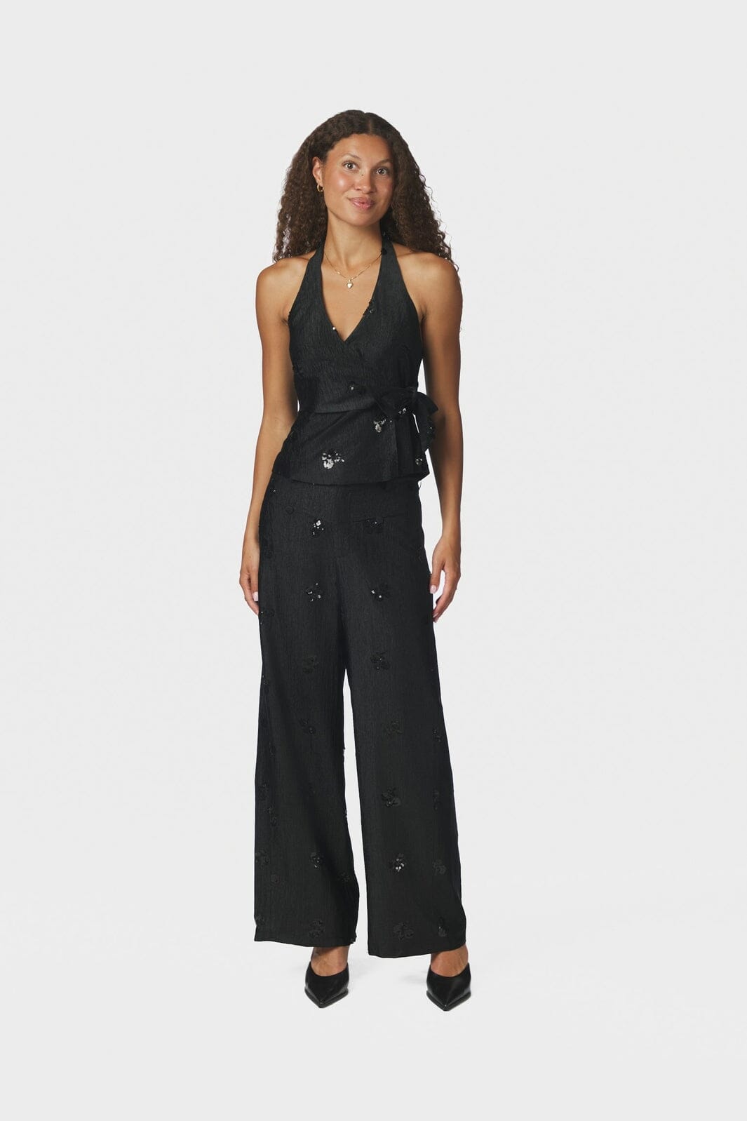 Neo Noir - Allie Sequins Pants 171075 - 100 - Black