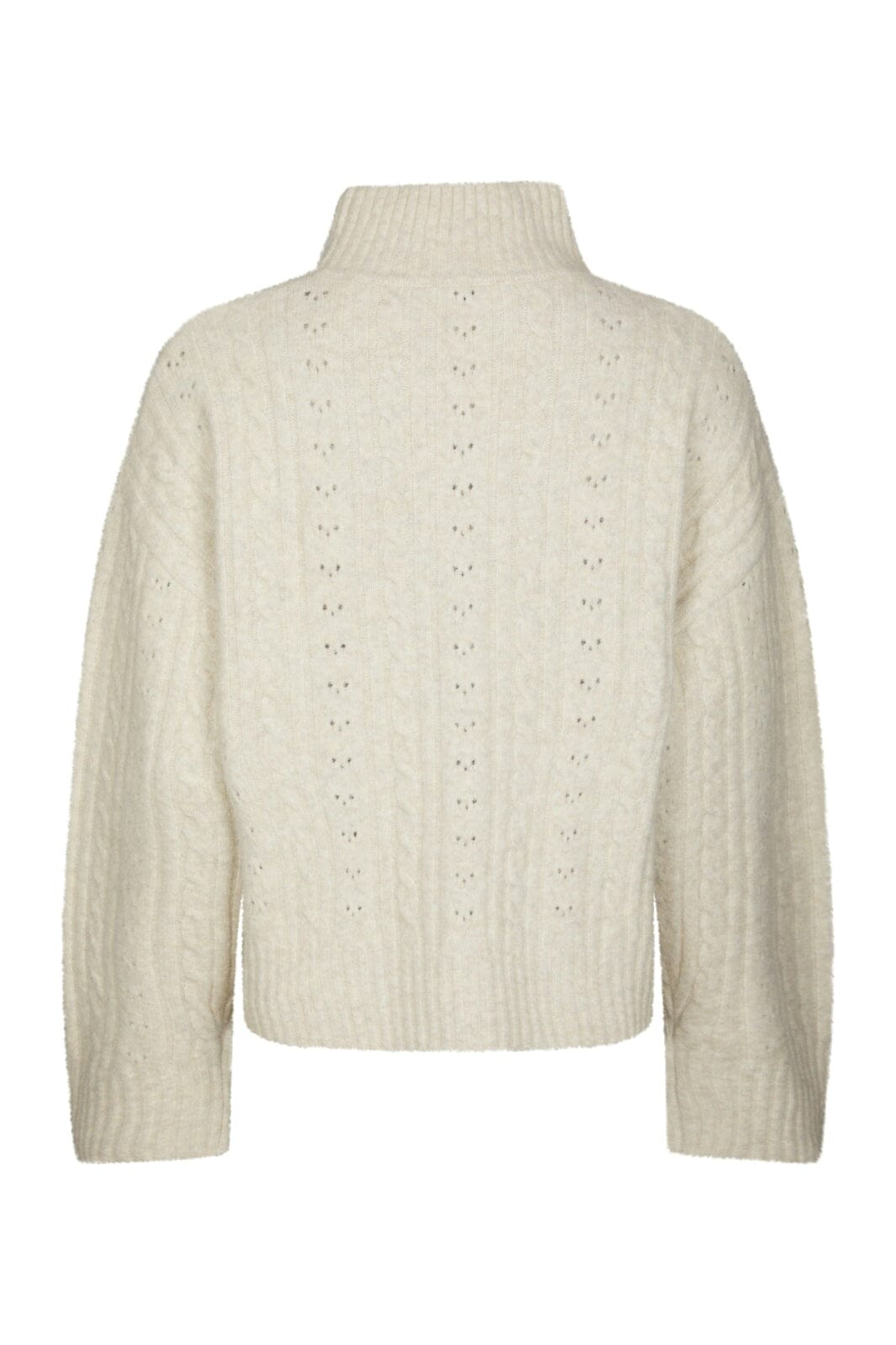 Neo Noir - Anda Cable Knit Blouse 168520 - 124 - Ivory