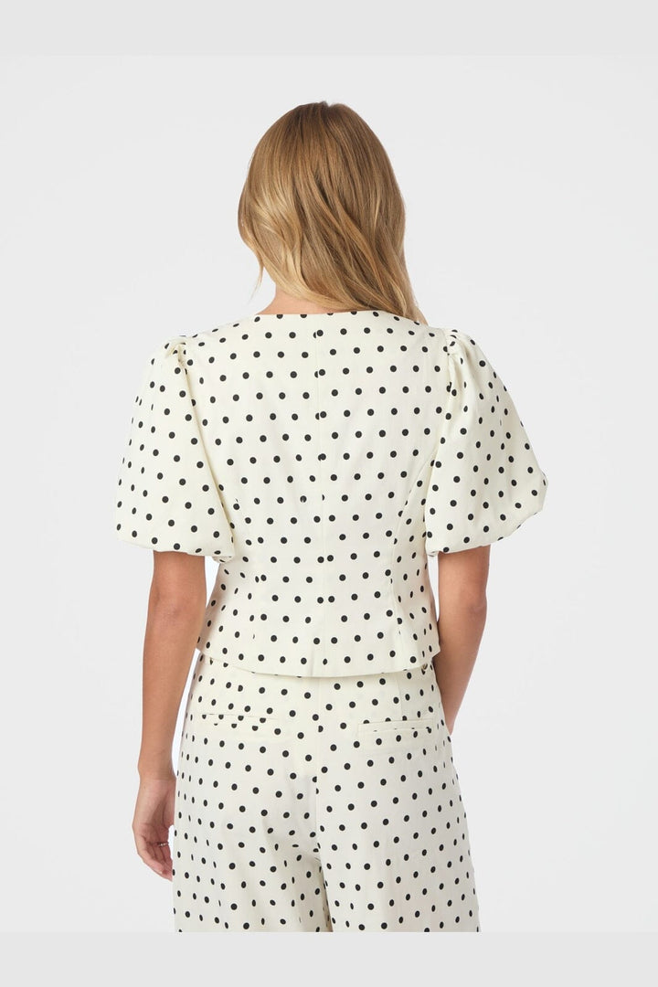 Neo Noir - Anela Dot Blouse 167821 - 120 - White