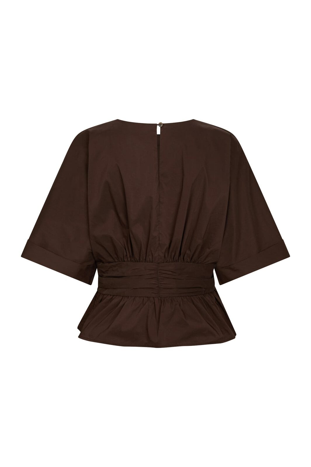 Neo Noir - Annegret Poplin Blouse 162365 - 584 - Chocolate Brown