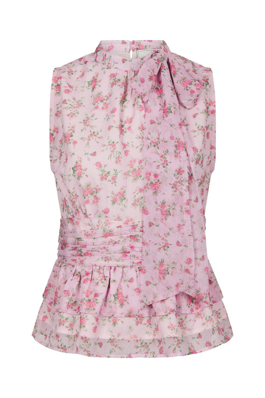 Neo Noir - Ansol Meadow Printed Top 168371 - 754 - Light Pink