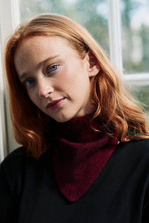 Neo Noir - Ariya Paisley Knit Scarf 171220 - 682 - Wine Tørklæder 