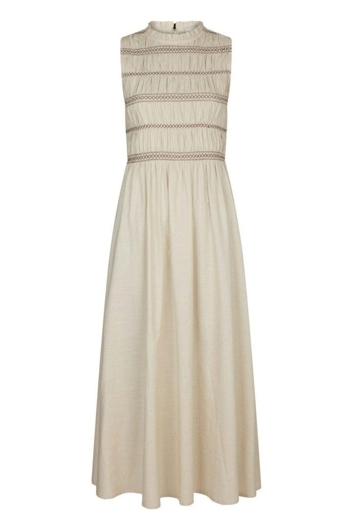 Neo Noir - Atika Deco Smock Dress 166105 - 124 - Ivory