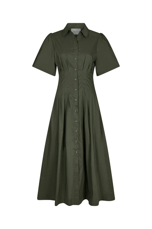 Neo Noir - Baia Poplin Dress 165343 - 151 - Army