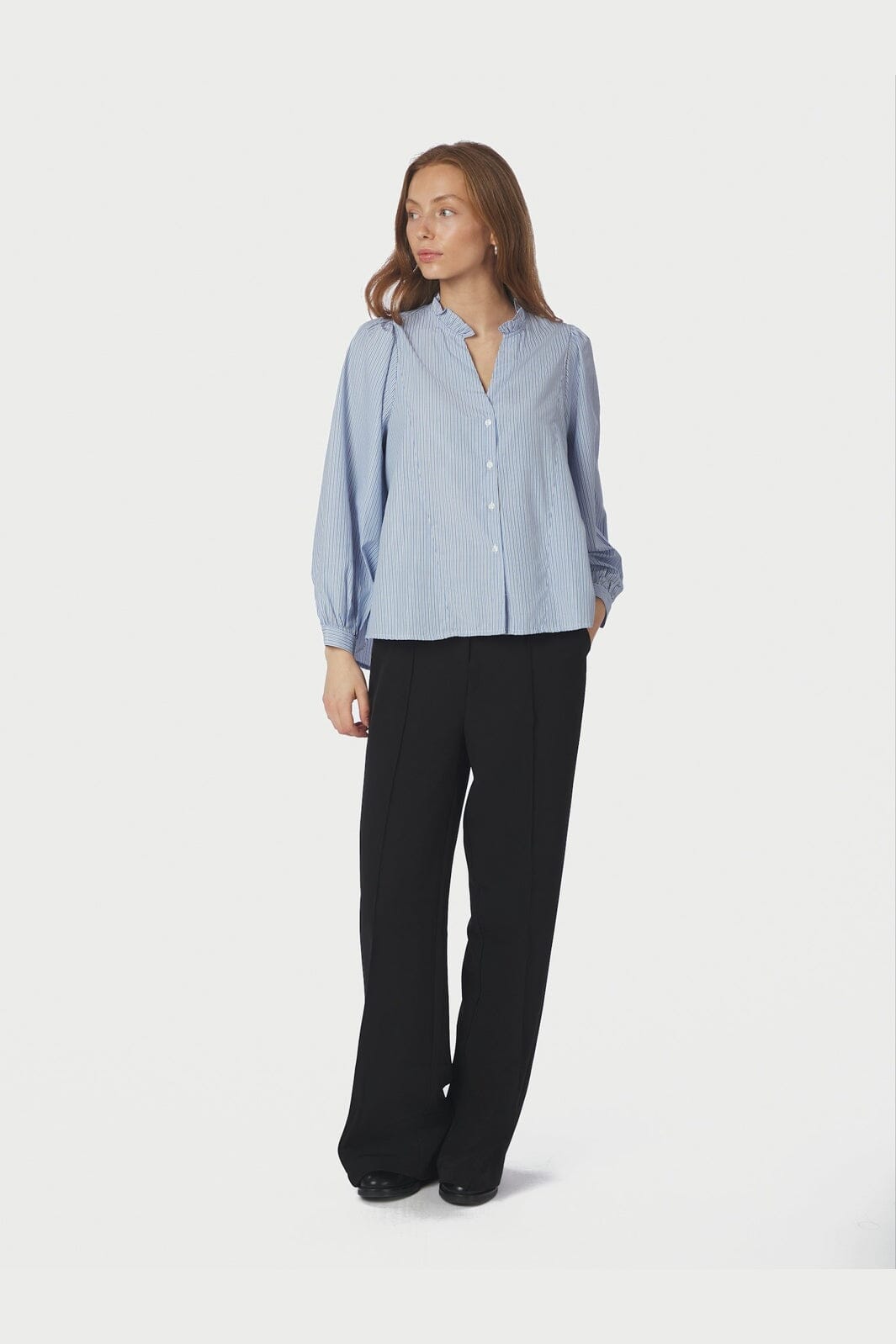 Neo Noir - Barba Striped Blouse 167938 - 145 - Light Blue