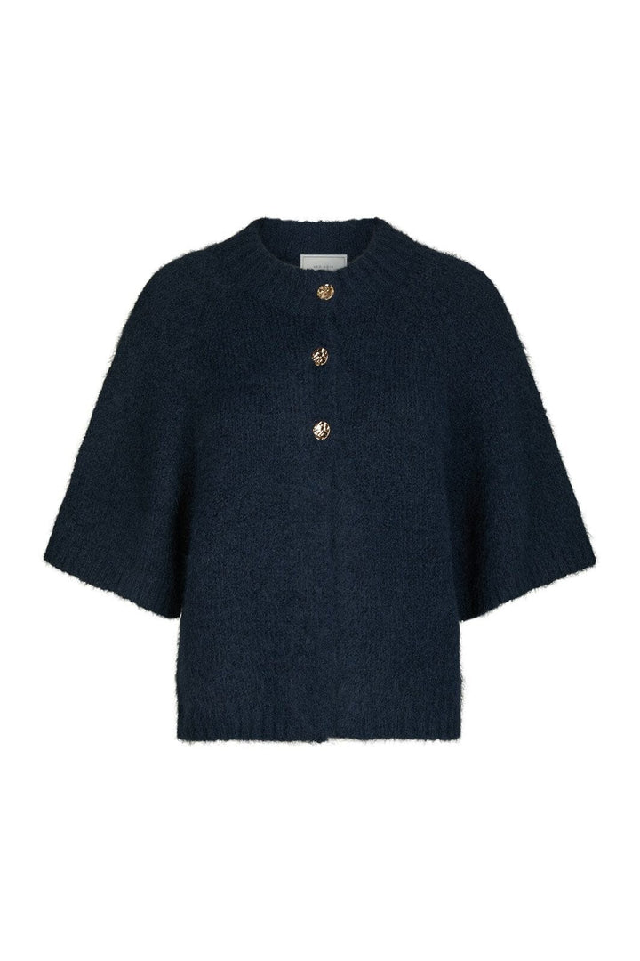 Neo Noir - Benuta Fluffy Knit Cardigan 165816 - 141 - Navy