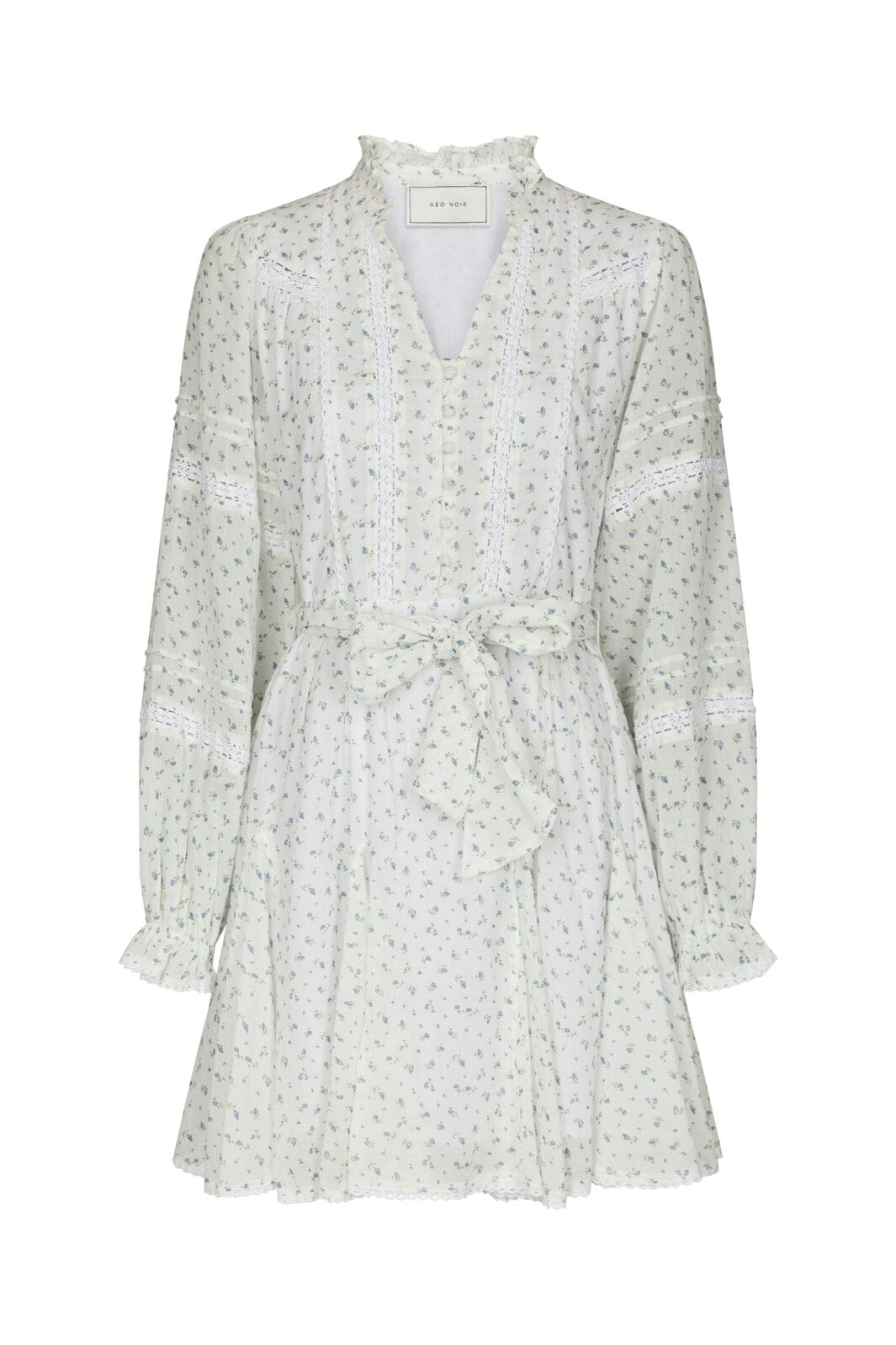 Neo Noir - Birgitte Print Flower Dress 168731 - 121 - Off White