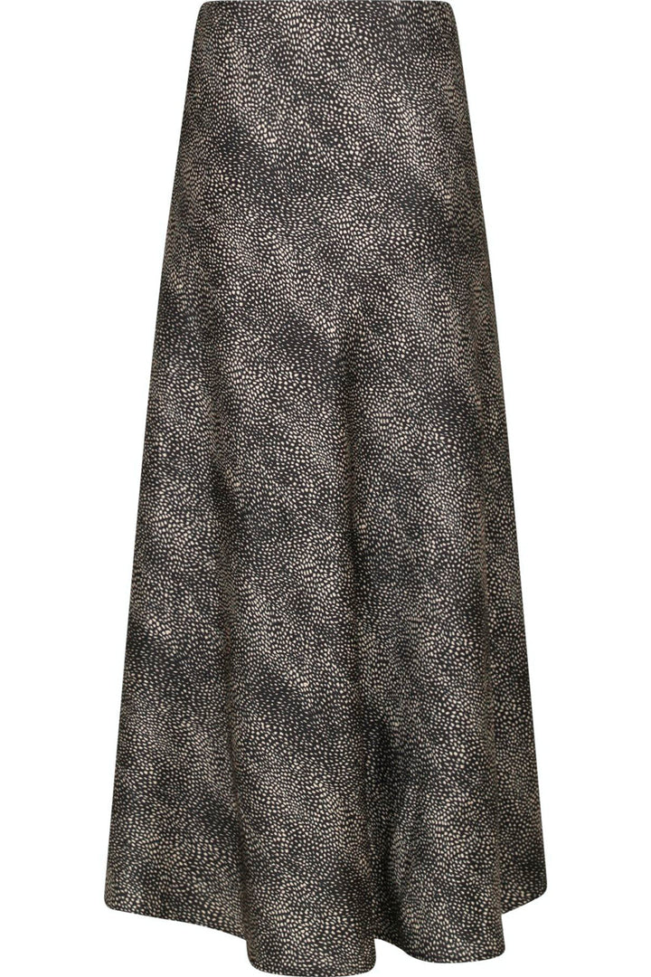 Neo Noir - Bovary Floating Dot Skirt - Black Nederdele 
