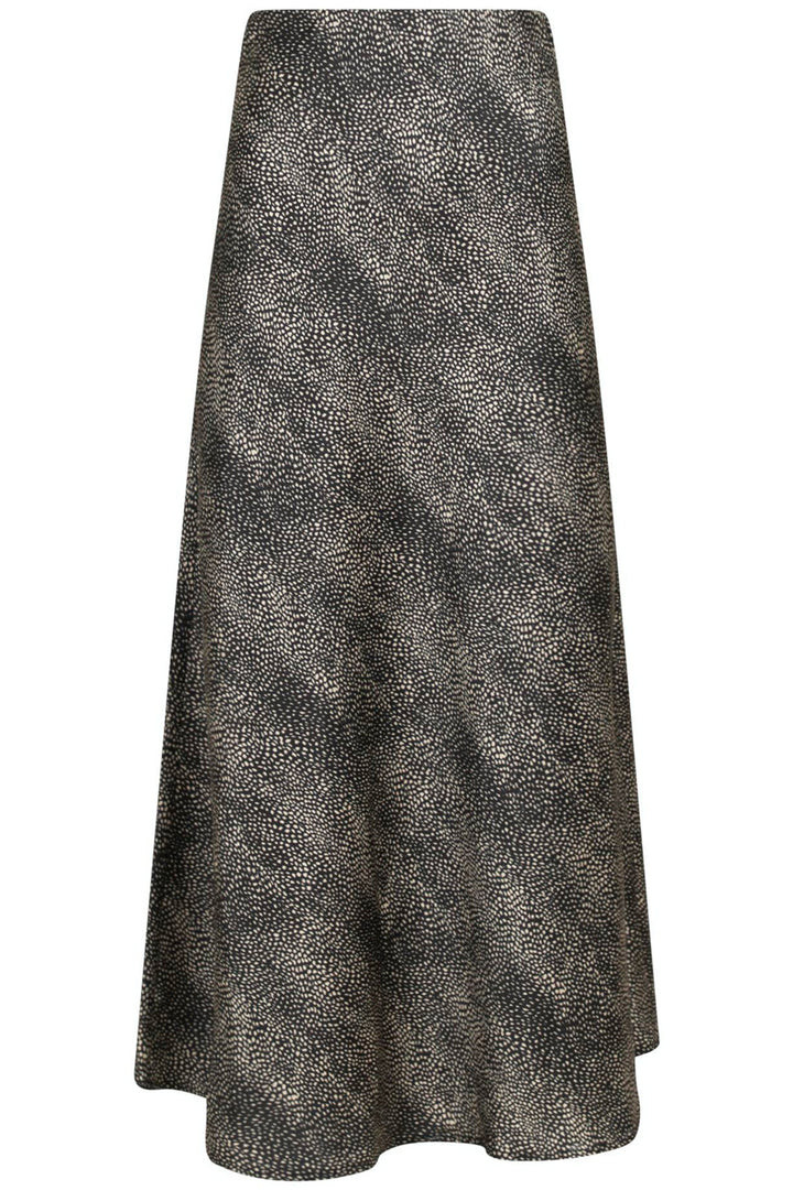 Neo Noir - Bovary Floating Dot Skirt - Black Nederdele 