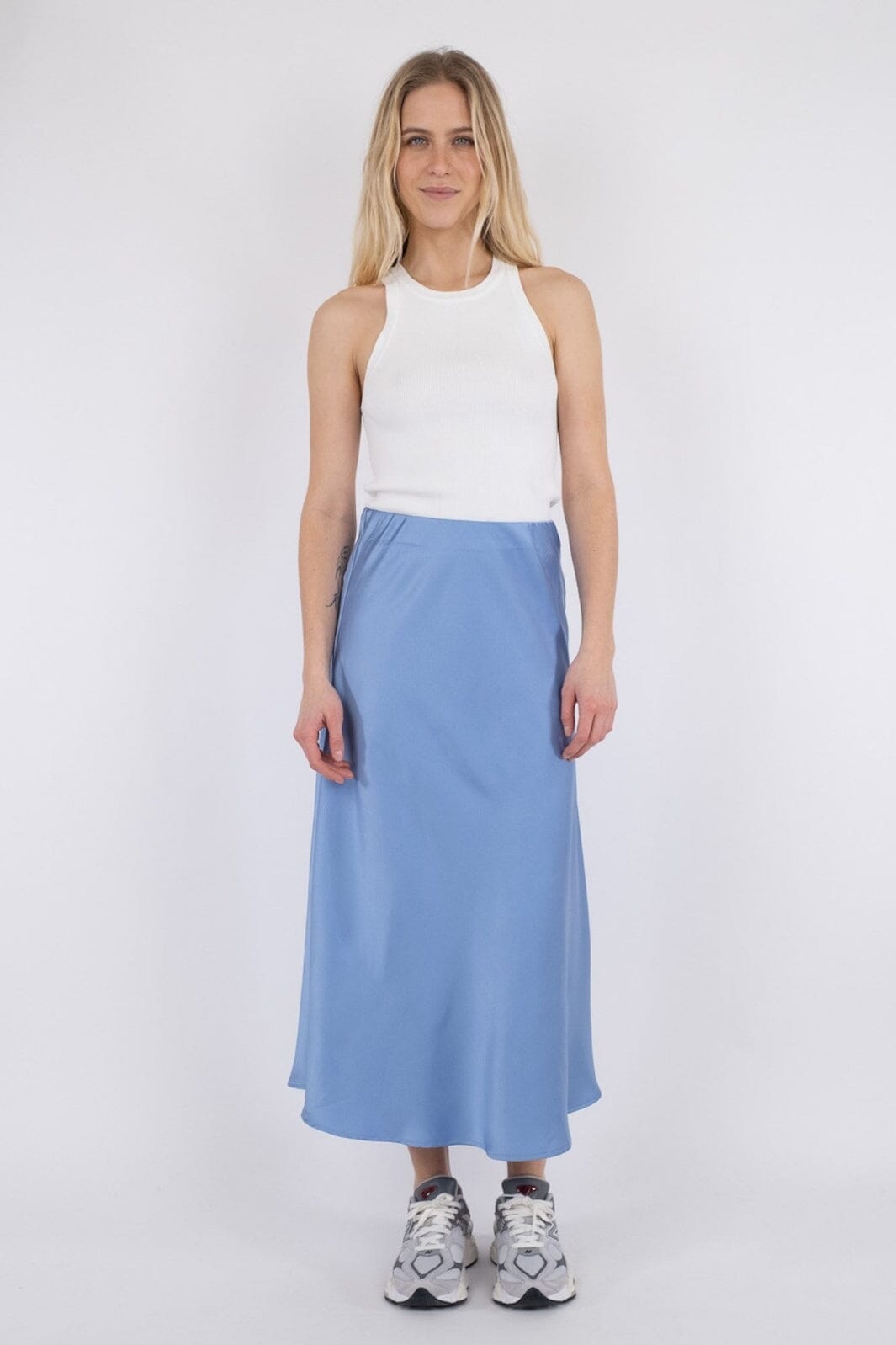 Neo Noir - Bovary Skirt - Dusty blue Nederdele 