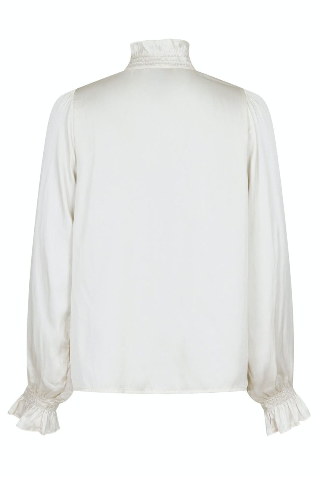 Neo Noir - Brielle Satin Blouse - Off White Bluser 