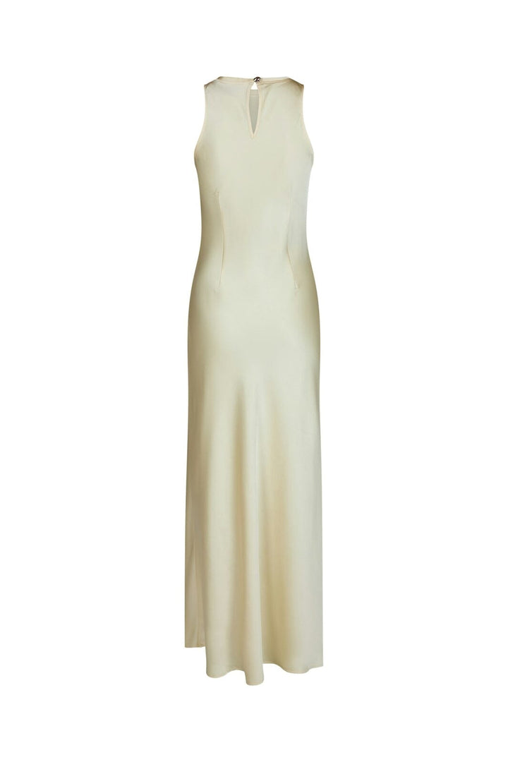 Neo Noir - Celinie Heavy Sateen Dress 165621 - 191 - Light Yellow