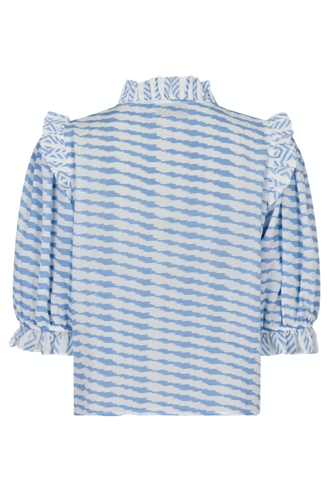 Neo Noir - Chacha Graphic Blouse - Light Blue Bluser 