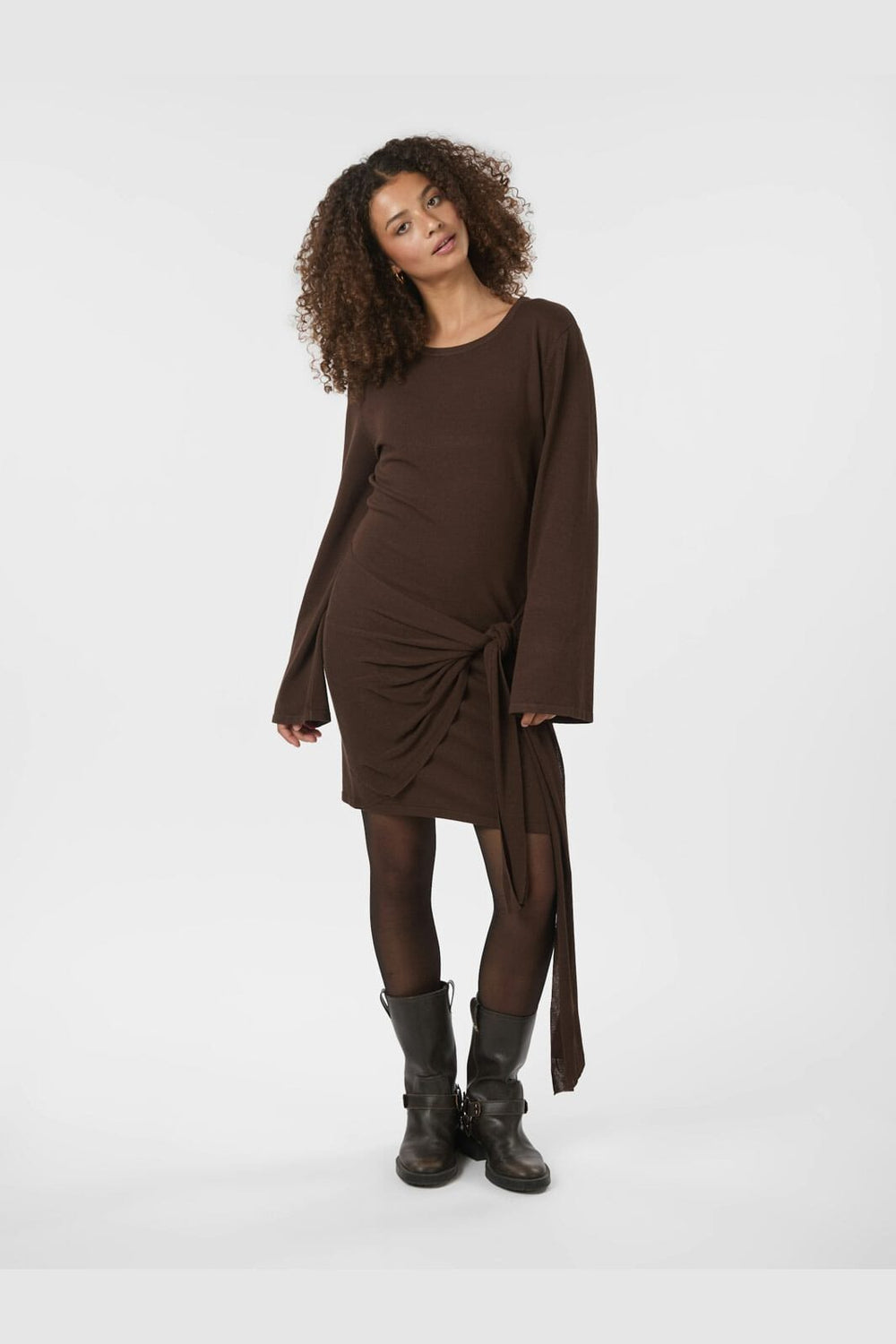 Neo Noir - Cici Knit Dress 164949 - 210 - Brown